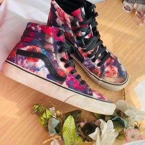 Vans✨Galaxy Rose High Top Sneakers
